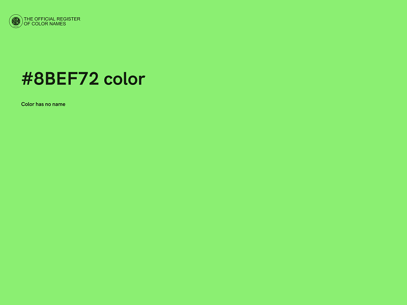 #8BEF72 color image