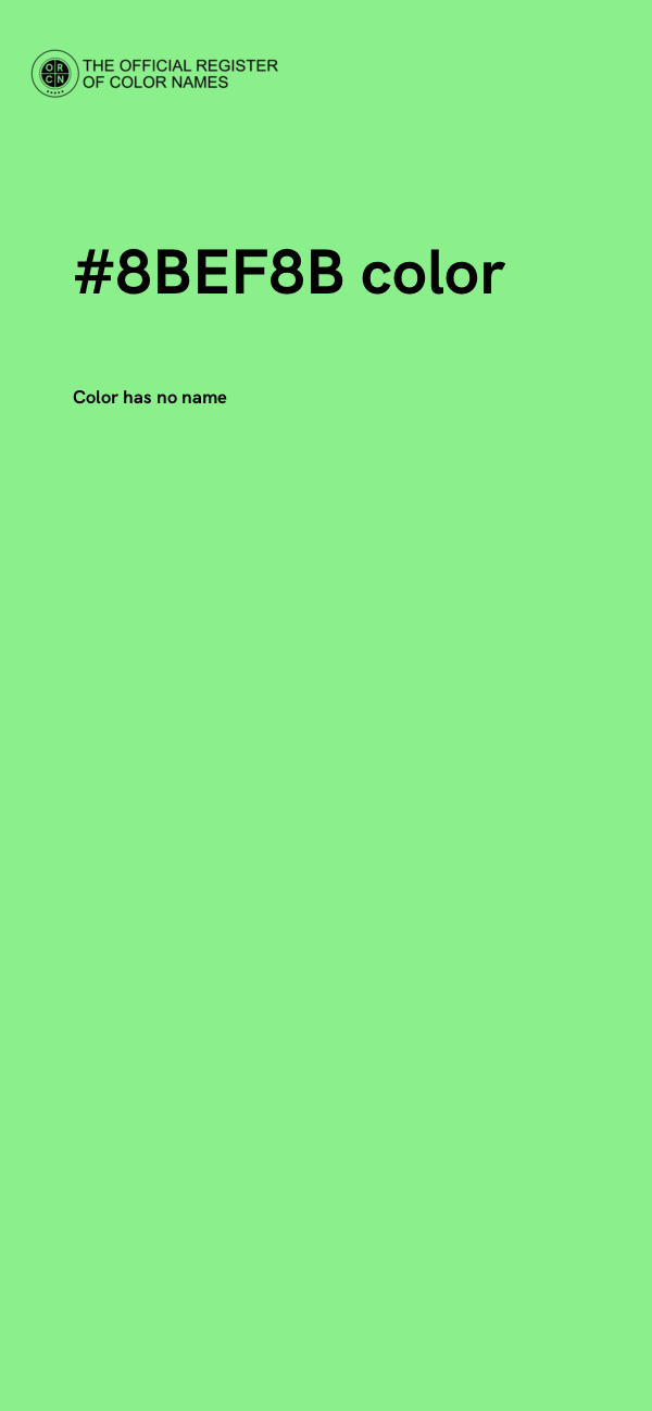 #8BEF8B color image