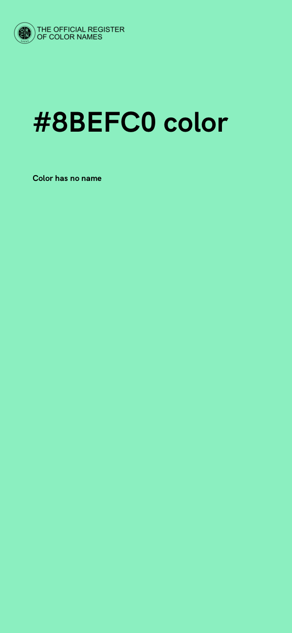 #8BEFC0 color image