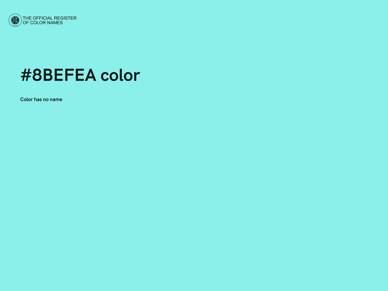 #8BEFEA color image