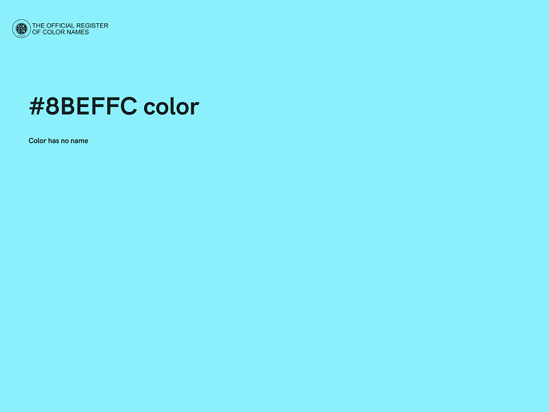 #8BEFFC color image