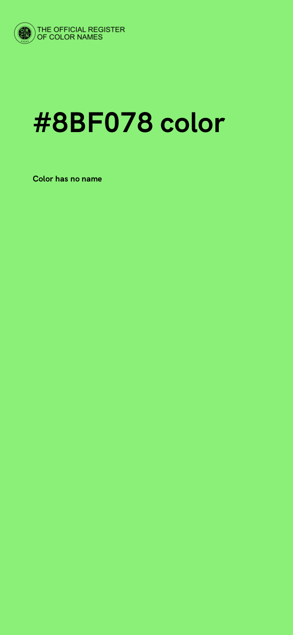 #8BF078 color image