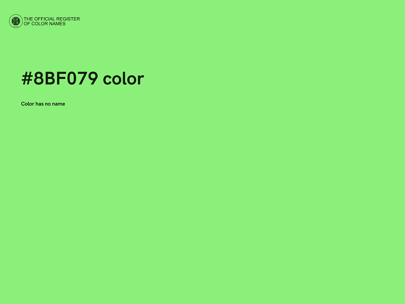 #8BF079 color image