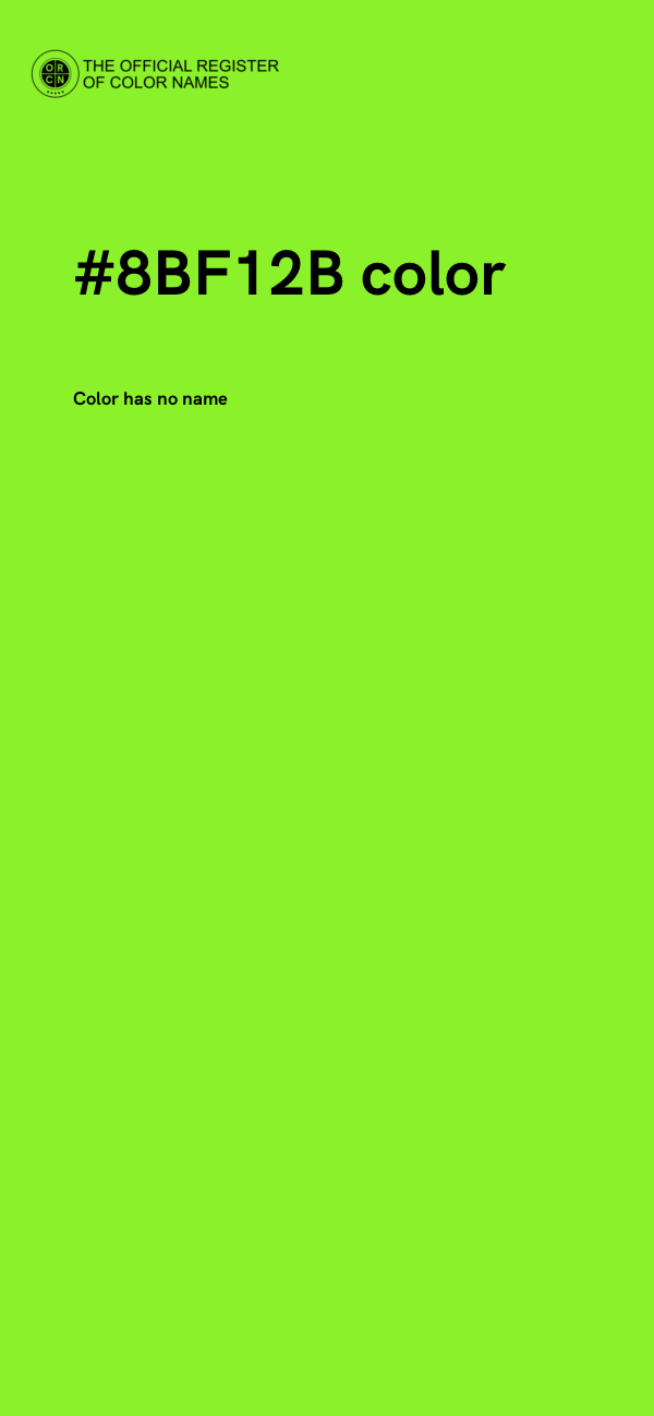 #8BF12B color image