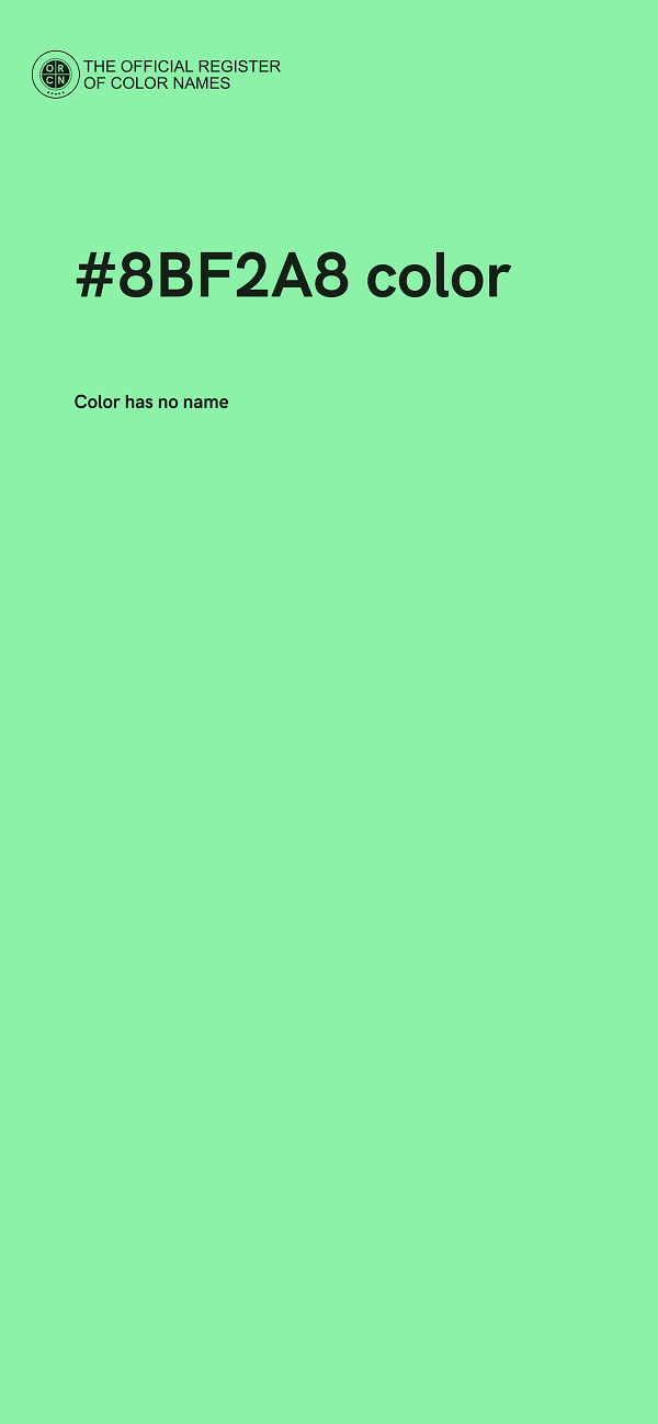 #8BF2A8 color image