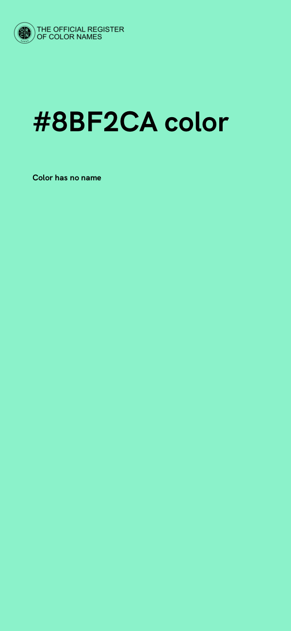 #8BF2CA color image