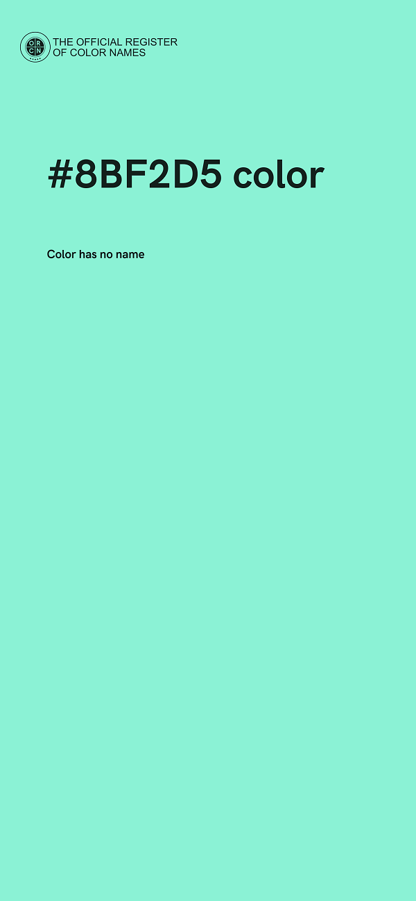 #8BF2D5 color image