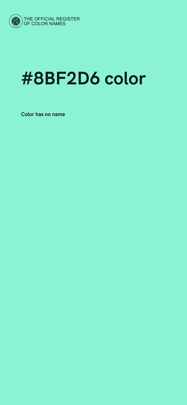 #8BF2D6 color image
