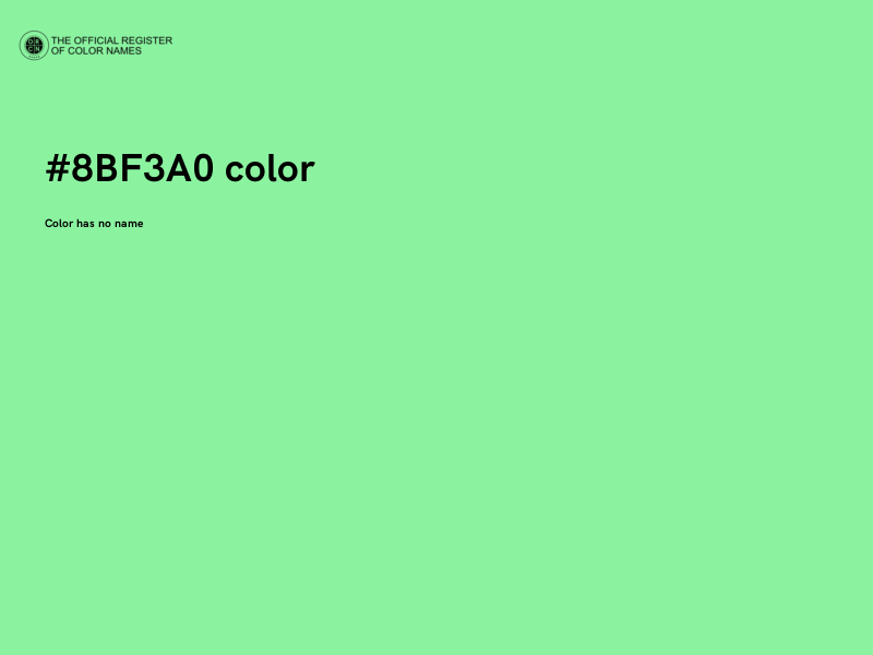 #8BF3A0 color image