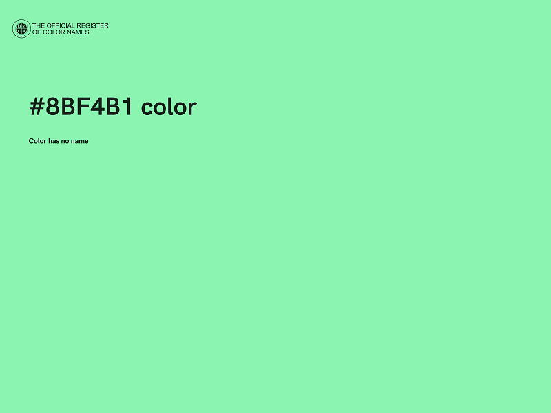 #8BF4B1 color image