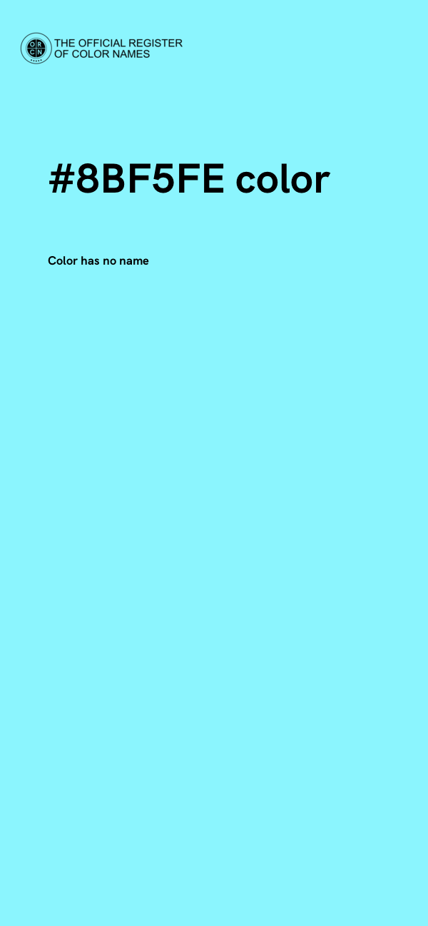 #8BF5FE color image