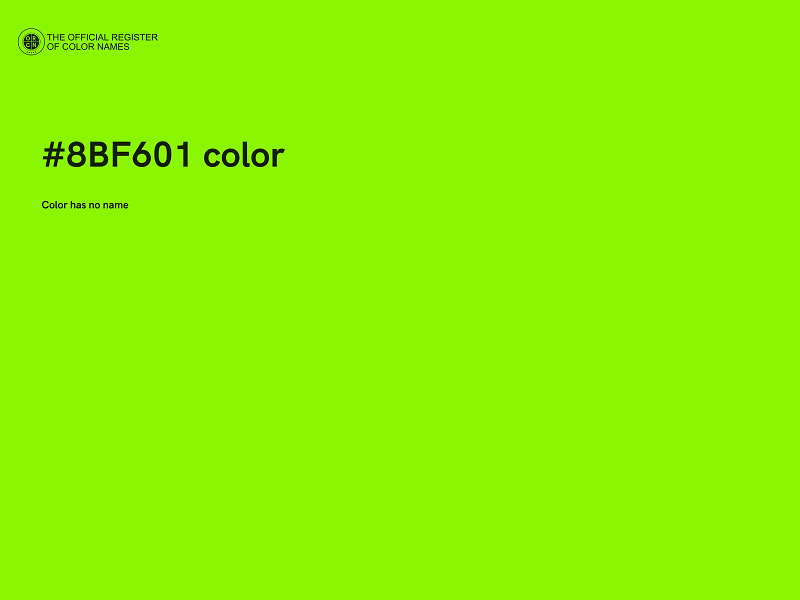 #8BF601 color image