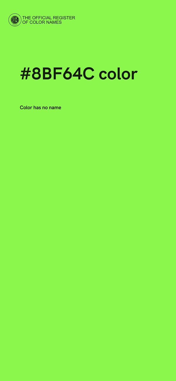#8BF64C color image