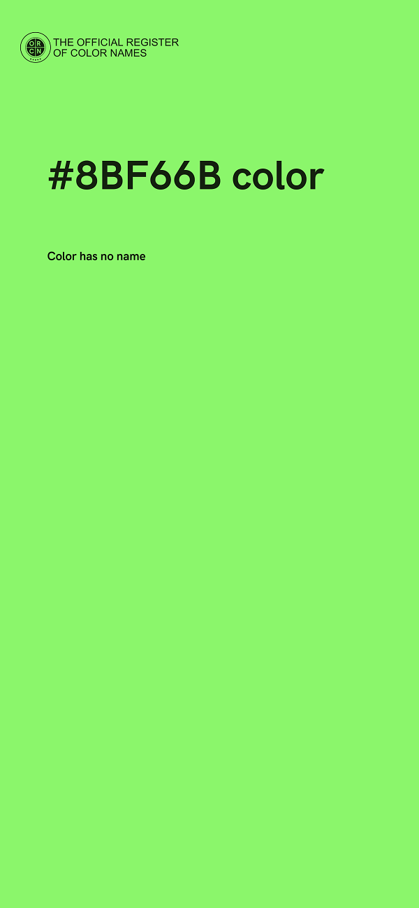 #8BF66B color image