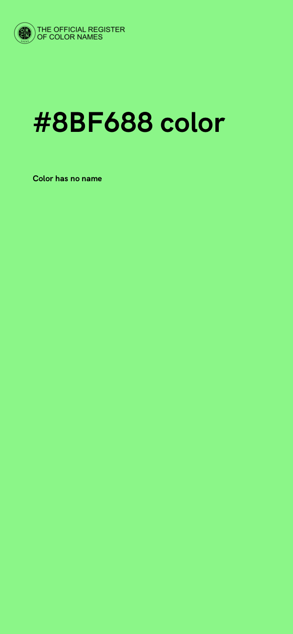 #8BF688 color image