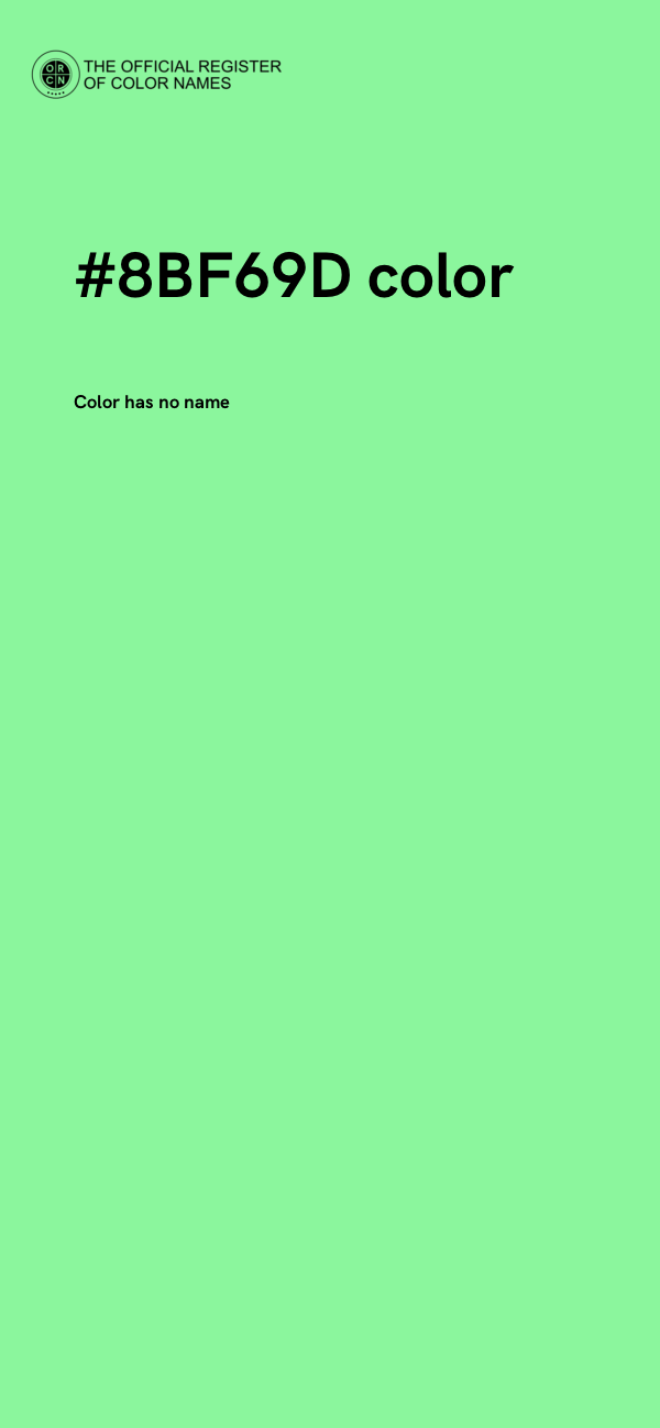 #8BF69D color image