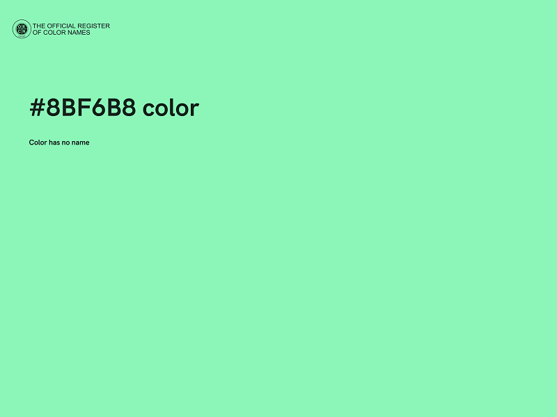 #8BF6B8 color image