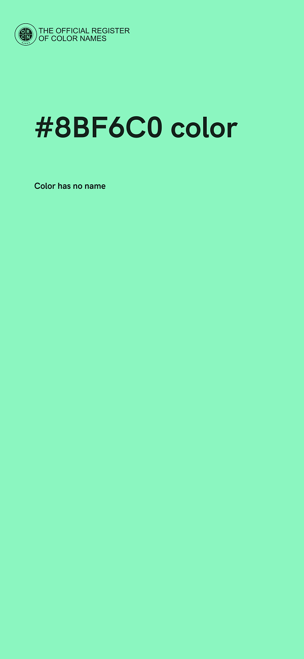 #8BF6C0 color image