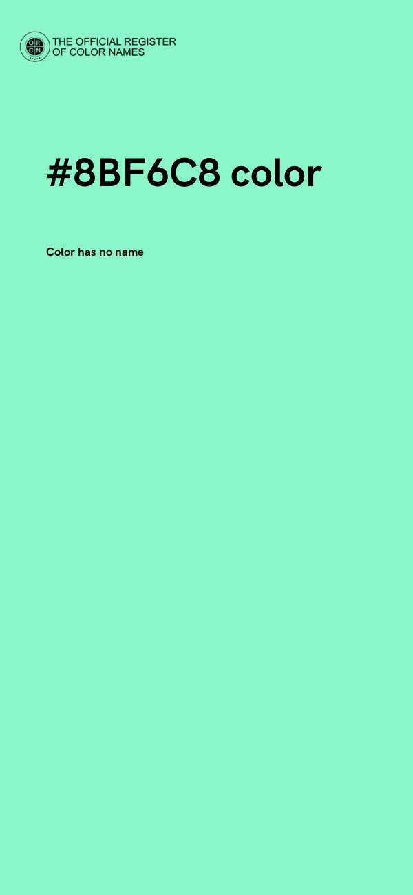#8BF6C8 color image