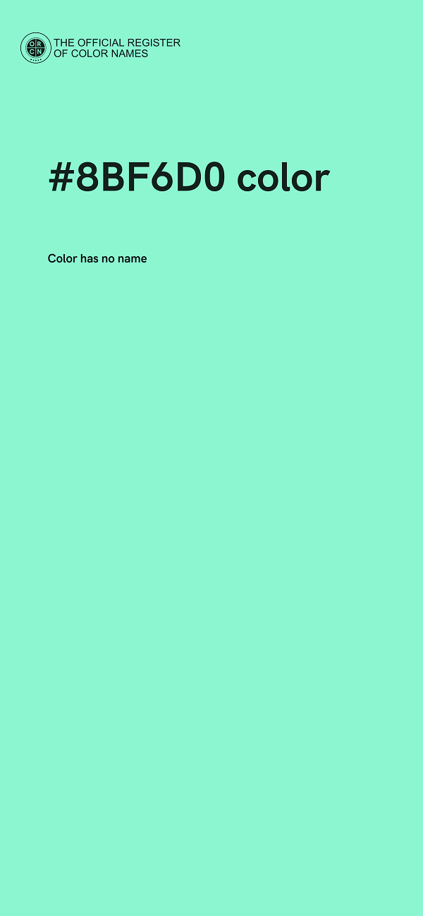 #8BF6D0 color image