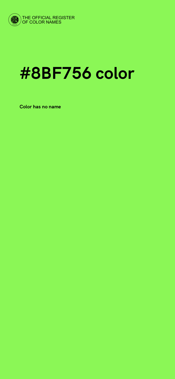 #8BF756 color image