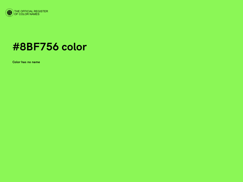 #8BF756 color image