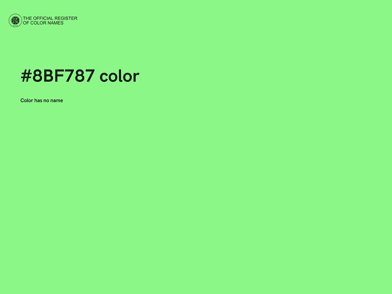 #8BF787 color image