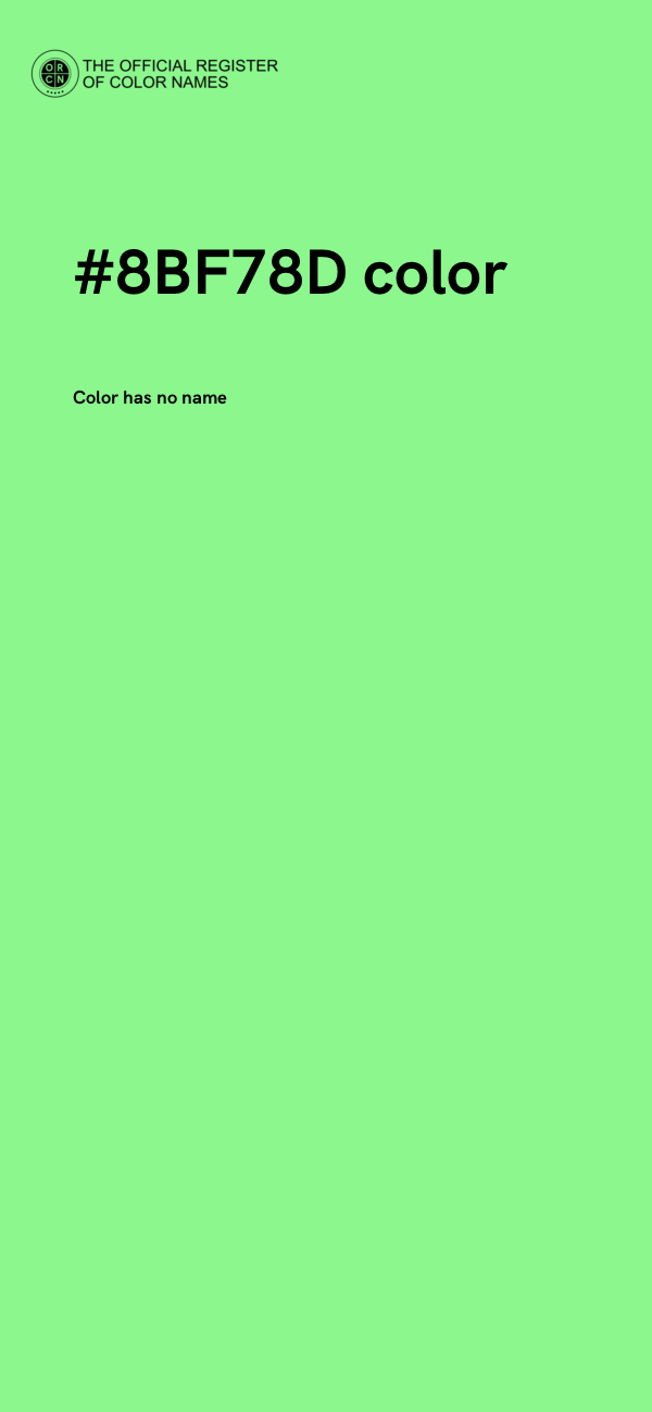 #8BF78D color image