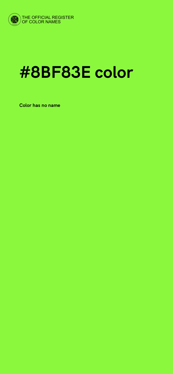 #8BF83E color image