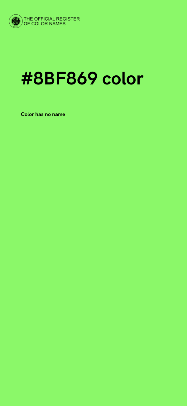 #8BF869 color image