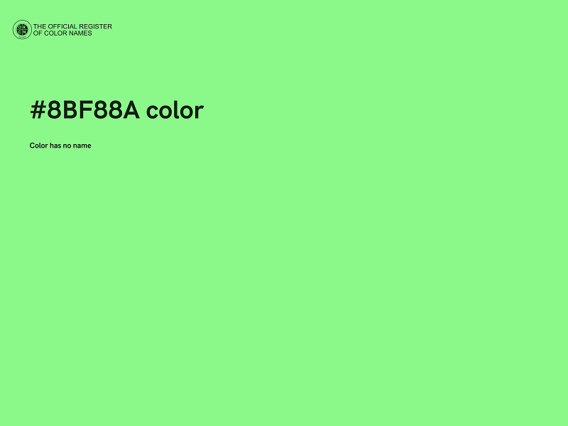 #8BF88A color image