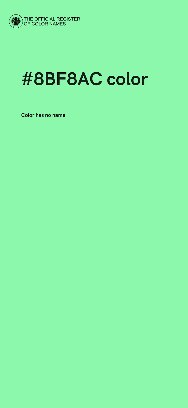 #8BF8AC color image