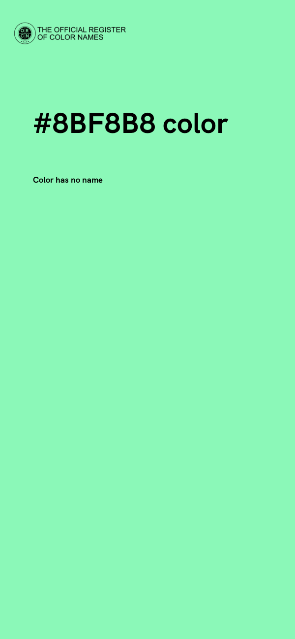 #8BF8B8 color image