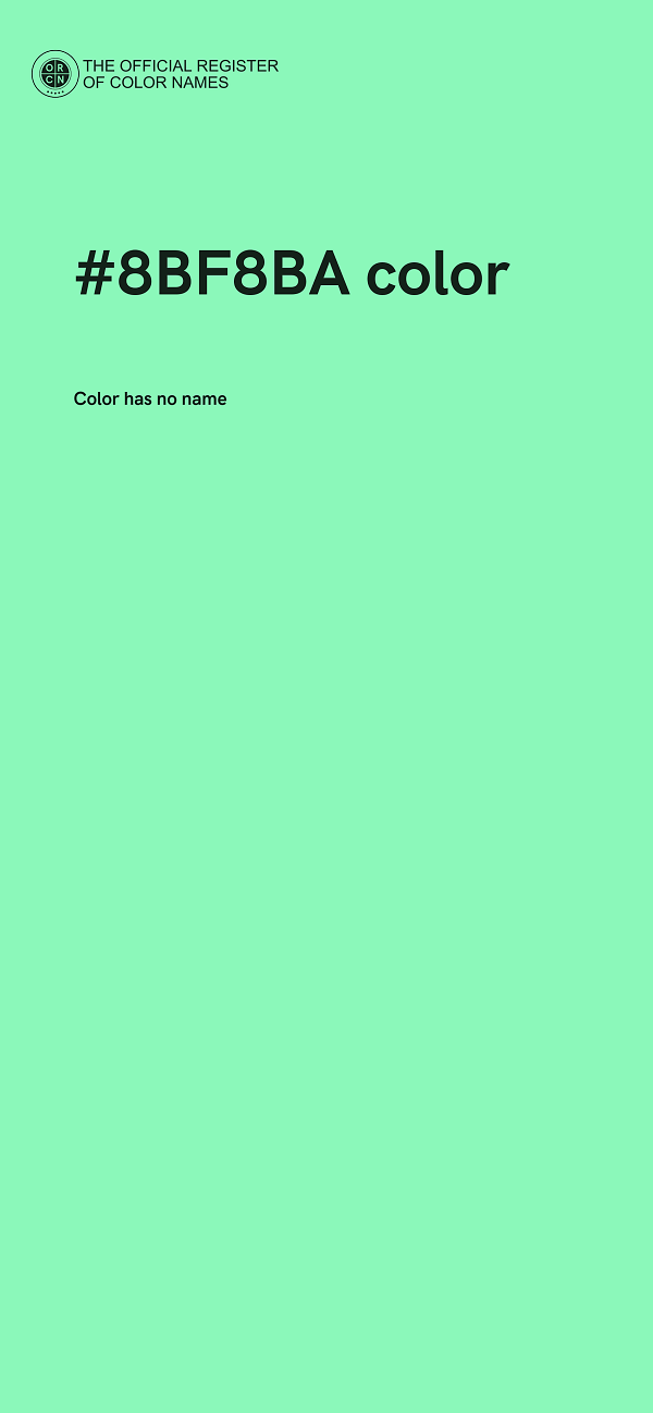 #8BF8BA color image