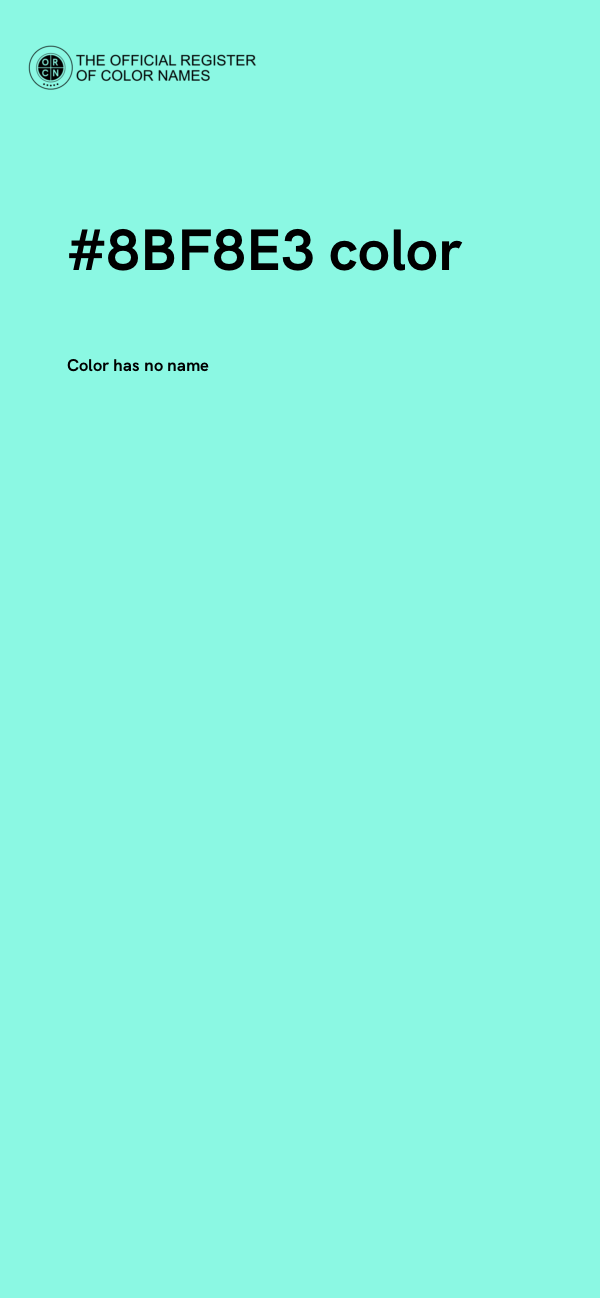 #8BF8E3 color image