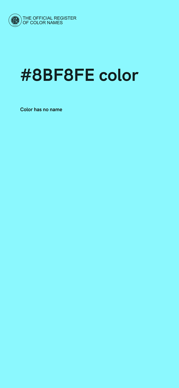#8BF8FE color image