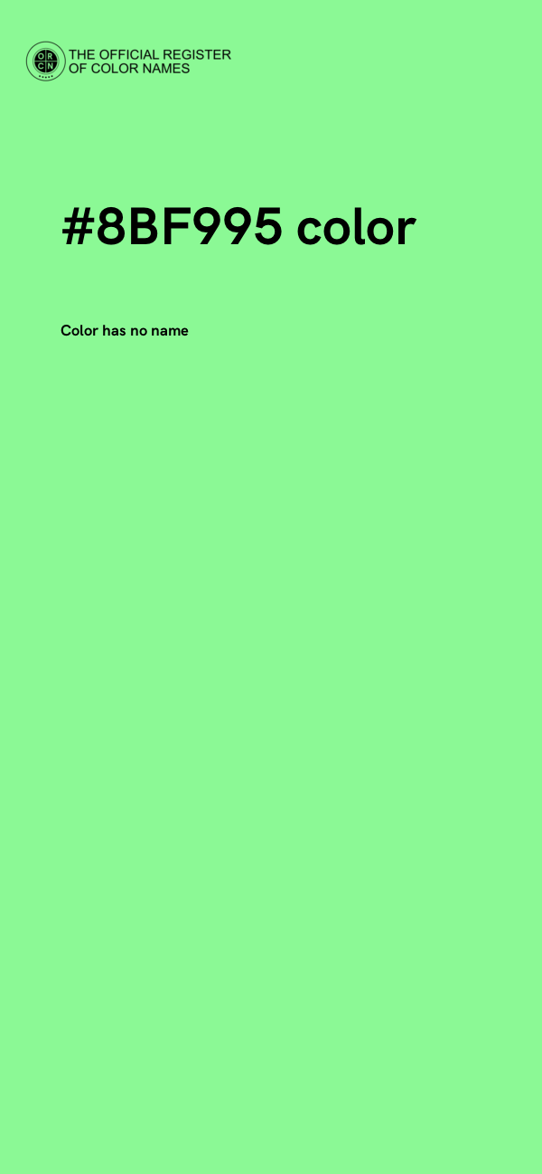 #8BF995 color image