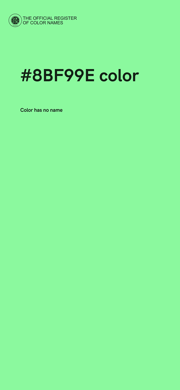 #8BF99E color image