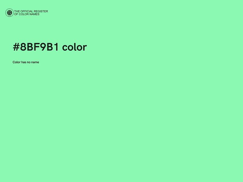 #8BF9B1 color image