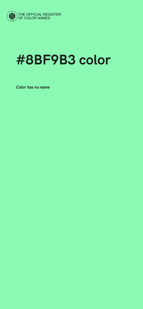 #8BF9B3 color image