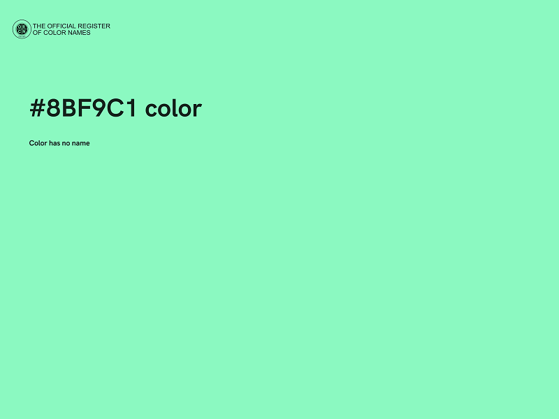 #8BF9C1 color image