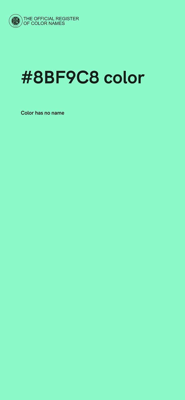 #8BF9C8 color image