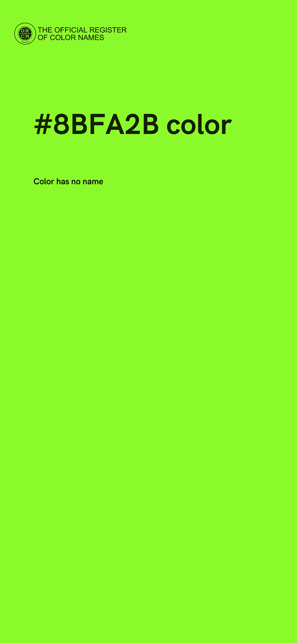 #8BFA2B color image