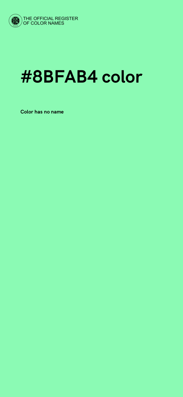 #8BFAB4 color image