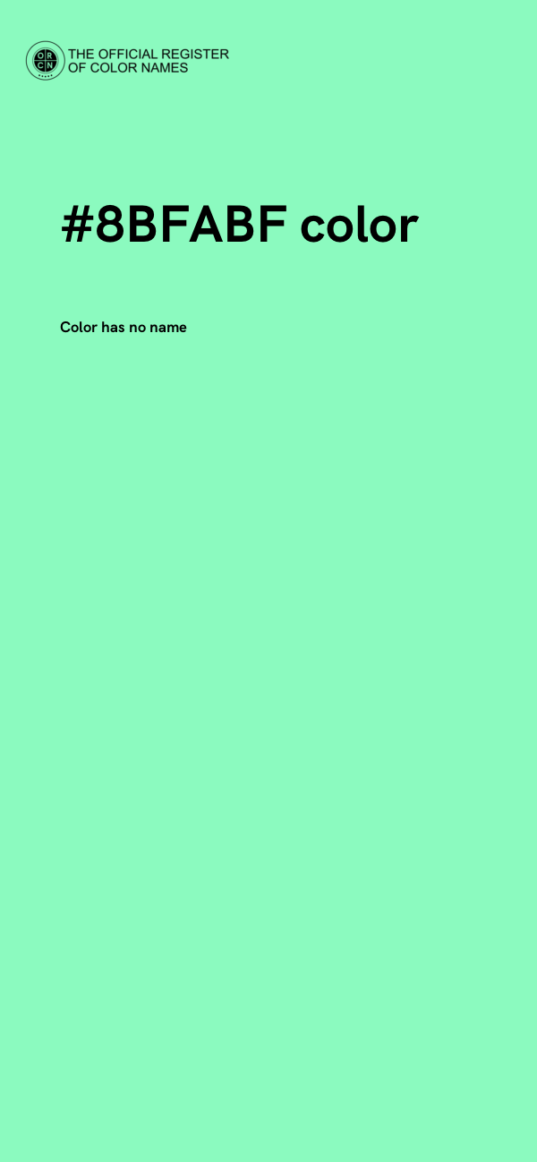 #8BFABF color image