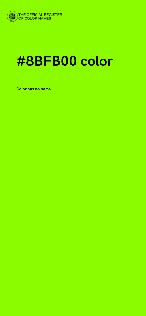 #8BFB00 color image