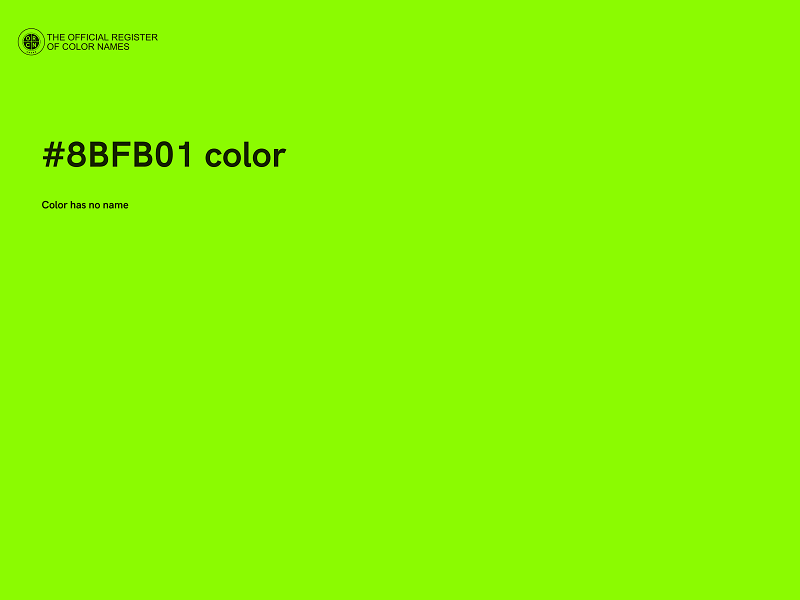 #8BFB01 color image