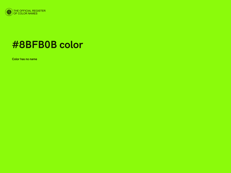 #8BFB0B color image