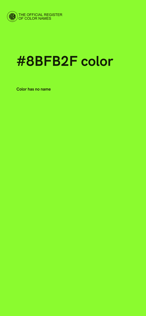#8BFB2F color image
