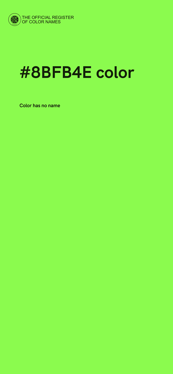 #8BFB4E color image